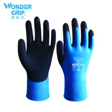 Wonder Grip Aqua Waterproof Oilproof WG-318 Latex Sandy Working gloves